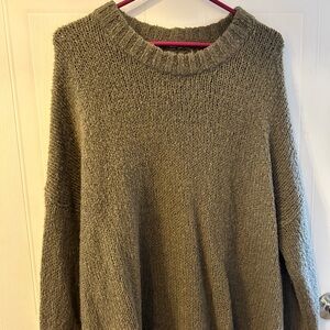 Dark green oversized aerie sweater